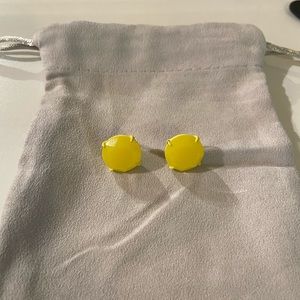 Crew Stud Earrings Neon Yellow